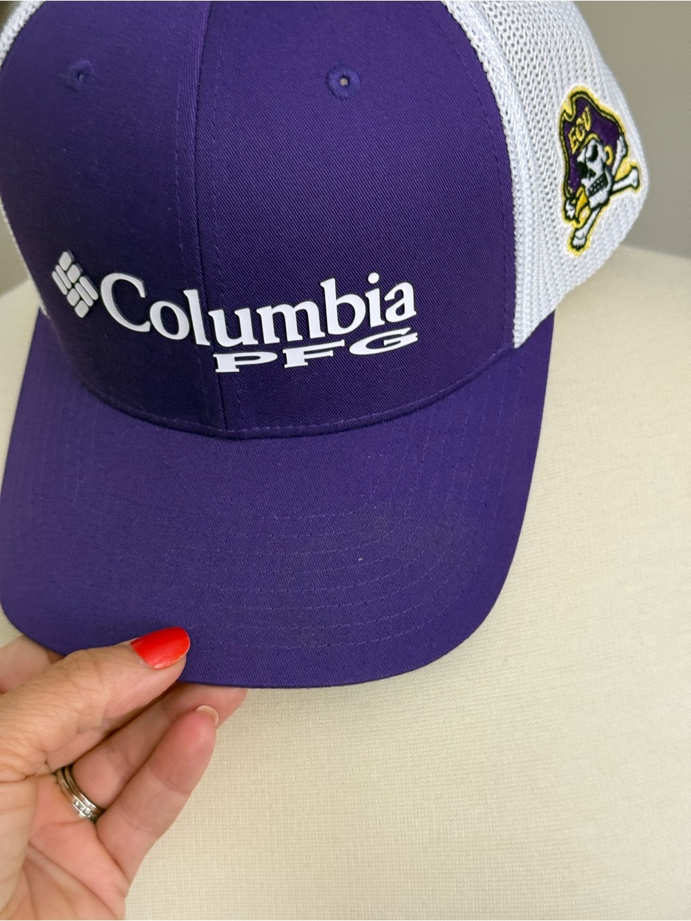 Columbia PFG ECU Pirates Mesh SnapBack Hat